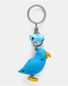  Blue Parrot Keychain With Bells