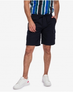 Navy Blue Cotton Shorts