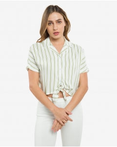 Ivory Tie Front Shirt