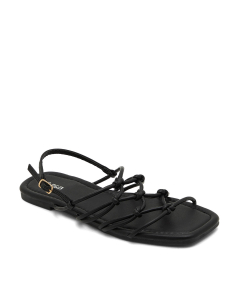 Knotted Strappy Flat Sandals