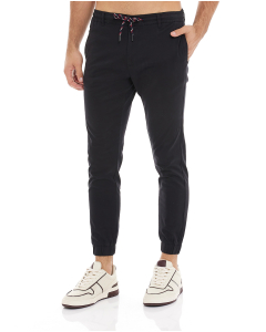 Solid Jogger Style Pants with Drawstring Waist