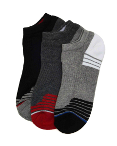 3-Pack Patterned Ankle Socks