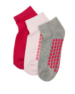 3-Pack Patterned Ankle Socks