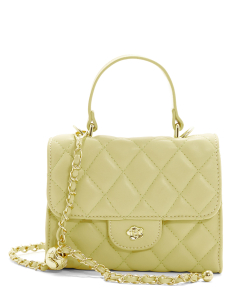 Quilted Top Handle Mini Bag with Sling