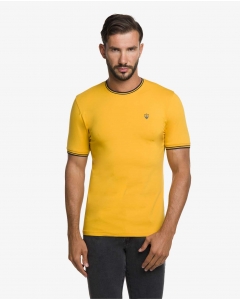Yellow Short Sleeve Basic T-Shirt