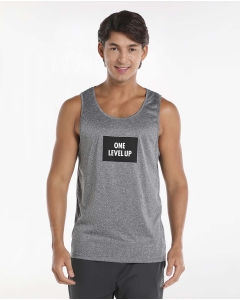 Solid Sleeveless Active T-Shirt with Crew Neck 