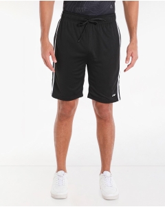 Solid Sports Shorts With Elasticated Drawstring Waist