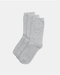 Pack of 3 - Solid Mid Calf Socks