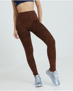Brown Leopard Design Legging 