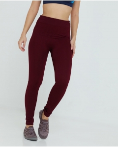 Red Seamless Solid Legging