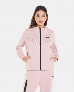 Pink Polyester Sports Jacket