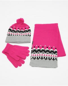 Pink Girls Winter Essentials Set