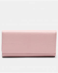 Pink Solid Design Big Wallet