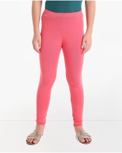 Solid Leggings with Slip-On Closure